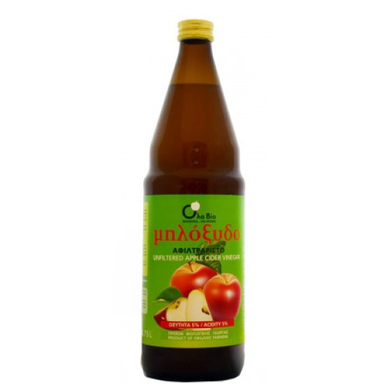 ΜΗΛΟΞΙΔΟ Βιολογικό ΑΦΙΛΤΡΑΡΙΣΤΟ 750ml (μηλόξυδο) ΜΗΛΟΞΙΔΟ Βιολογικό ΑΦΙΛΤΡΑΡΙΣΤΟ 750ml (μηλόξυδο)