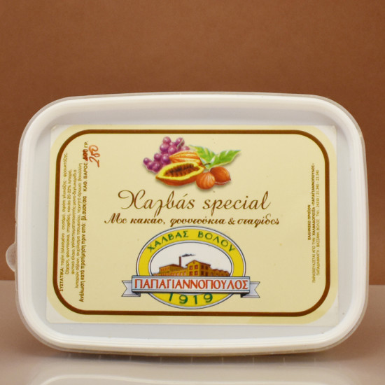 ΧΑΛΒΑΣ SPECIAL (Με κακάο, φουντούκι & σταφίδες) ΧΑΛΒΑΣ SPECIAL (Με κακάο, φουντούκι & σταφίδες)